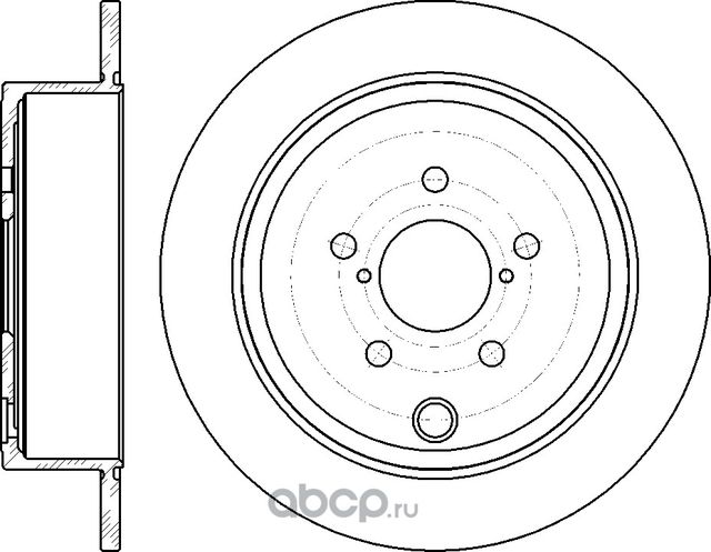Диск тормозной (G-Brake). Артикул GR01898