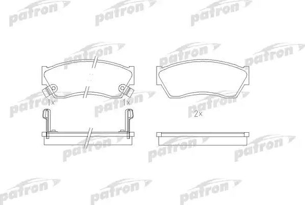 Тормозные колодки Patron. Артикул PBP588