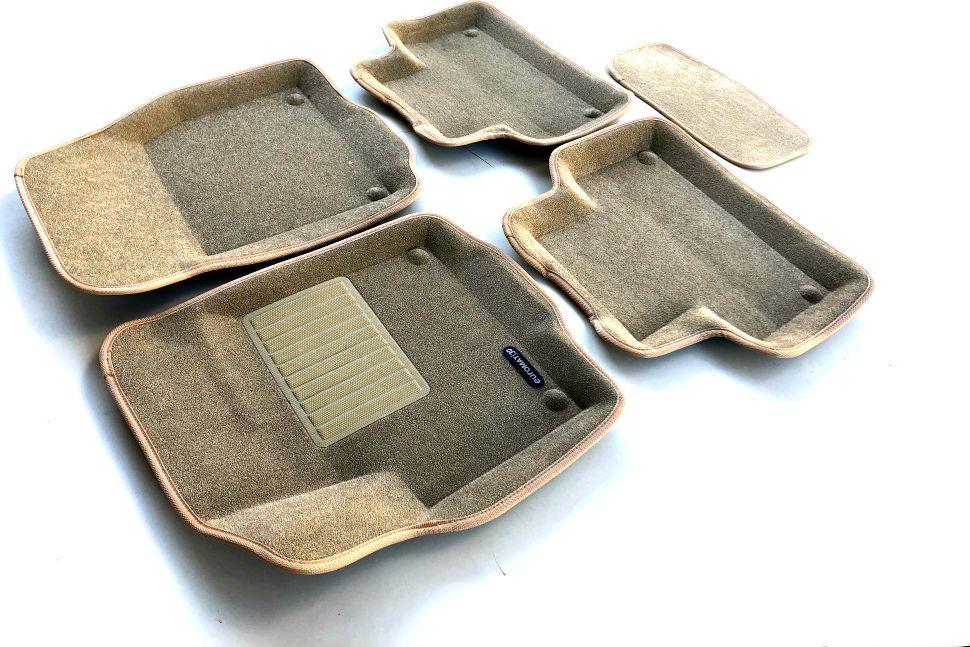 Коврики текстильные Euromat 3D Business для салона Land Rover Range Rover Evogue 2011-2026 Бежевые. Артикул EMC3D-003103T