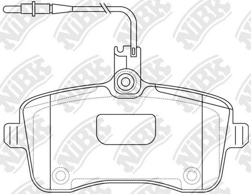 Тормозные колодки NiBK. Артикул PN0469W