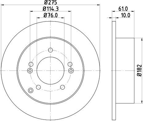Тормозной диск Nisshinbo. Артикул ND6092K