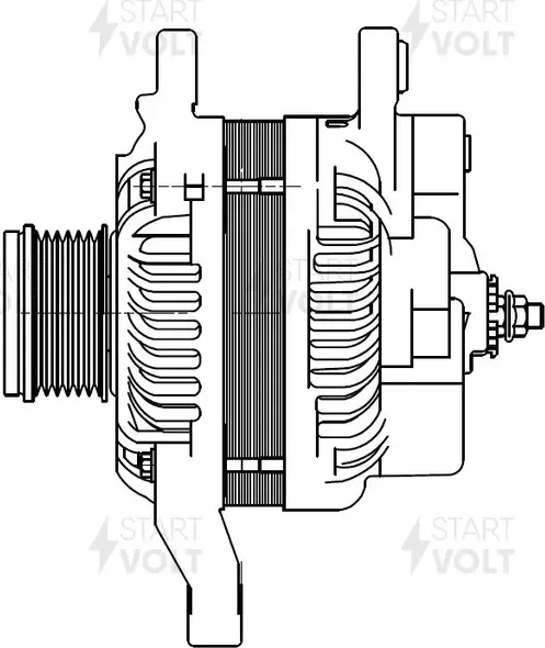 Генератор StartVOLT для Mitsubishi ASX I 2010-2026. Артикул LG 1107