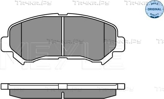 Тормозные колодки Meyle Original. Артикул 025 246 3217