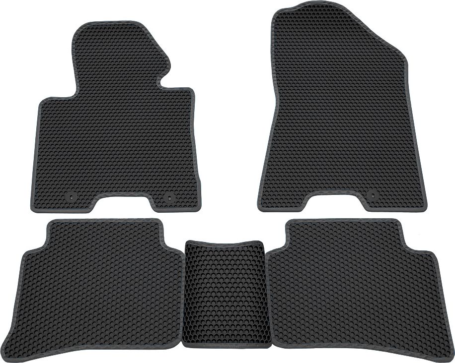 Коврики Rezkon EVA Соты для салона Kia Sportage IV 2016-2026 Серый кант. Артикул 9121040302