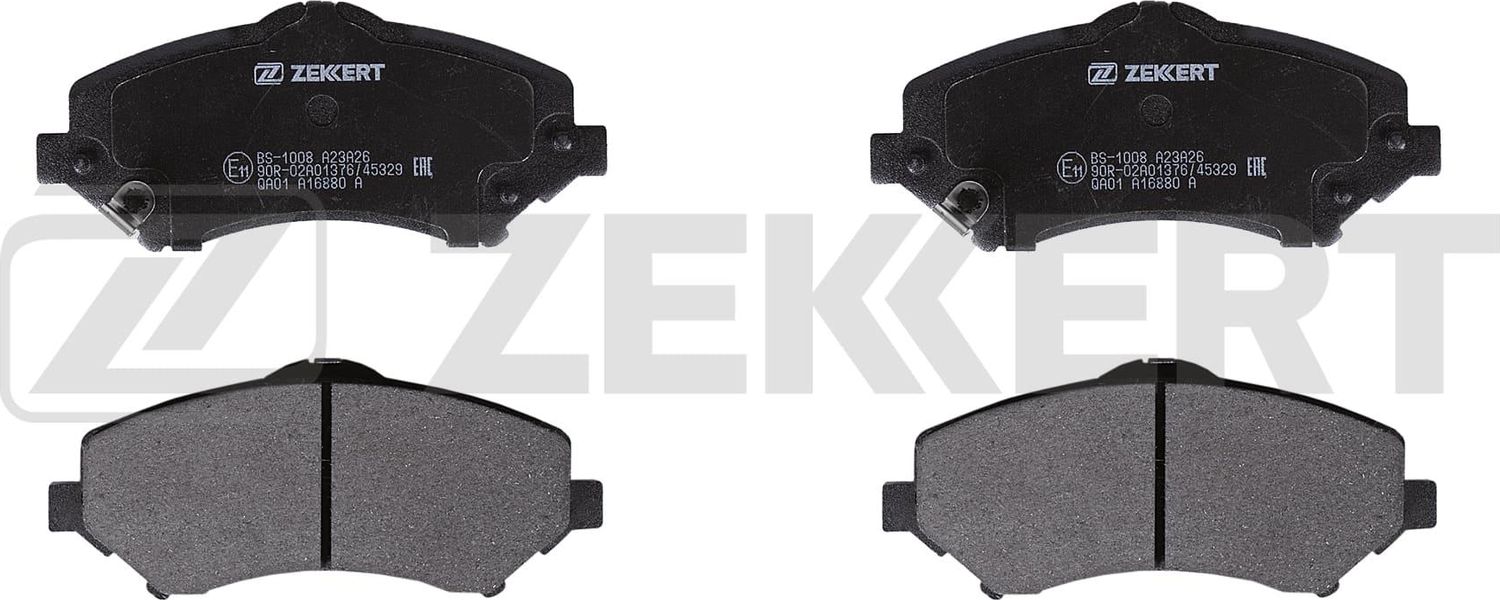 Тормозные колодки Zekkert передние для Jeep Wrangler IV (JL) 2017-2026. Артикул BS-1008