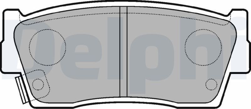 Тормозные колодки Delphi (Low-Metallic). Артикул LP684