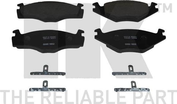 Тормозные колодки NK. Артикул 224716