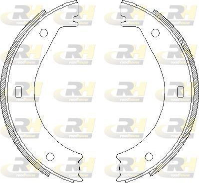 Тормозные колодки (стояночная тормозная система) RoadHouse задние для Alpina B6 E21 1978-1983. Артикул 4404.00