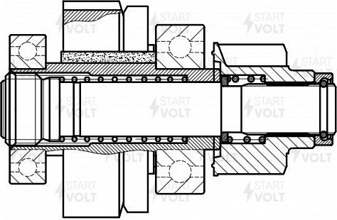 Бендикс стартера StartVOLT. Артикул VCS 1916