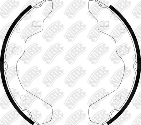 Тормозные колодки NiBK задние для Mazda 323 III (BF) 1989-1994. Артикул FN3373