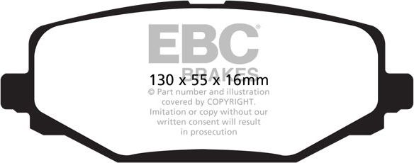 Тормозные колодки EBC Brakes. Артикул DP61889