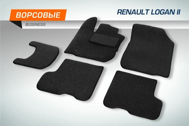 Коврики AutoFlex для салона Renault Logan II седан 2014-2018 2018-2026. Артикул 5470201