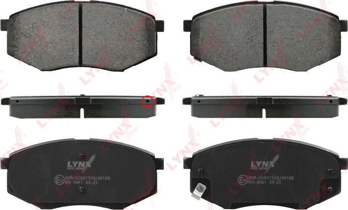 Тормозные колодки LYNXauto. Артикул BD-3661