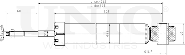 Амортизатор подвески (Unio). Артикул SAB-10432