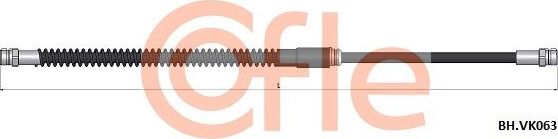 Тормозной шланг Cofle. Артикул 92.BH.VK063