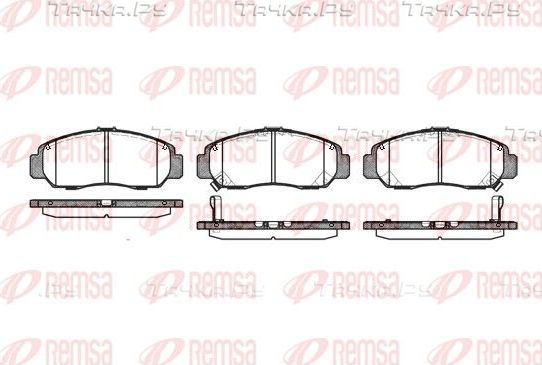 Тормозные колодки Remsa передние для Honda Civic IX 2011-2016. Артикул 0747.12