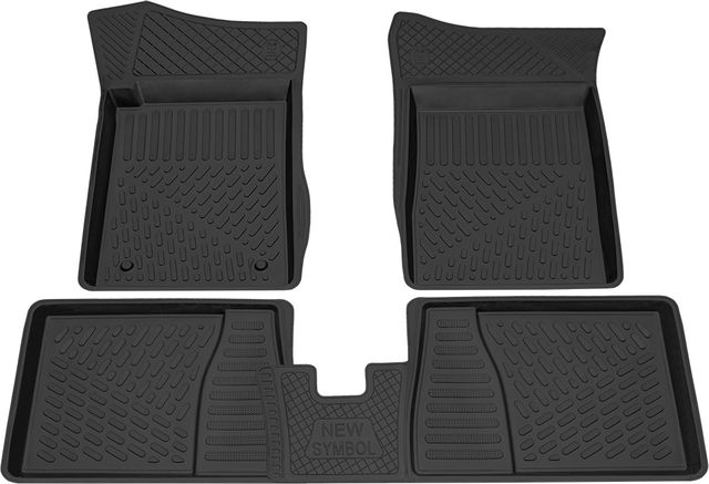 Коврики Rezkon резиновые для салона Renault Symbol I 2002-2008. Артикул 1029030100
