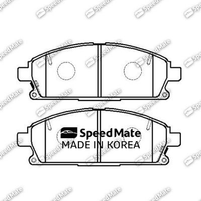 Тормозные колодки SpeedMate передние для Nissan X-Trail T30 2001-2013. Артикул SM-BPJ157