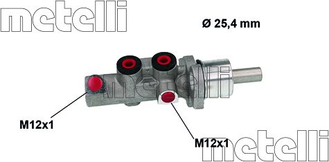 Тормозной цилиндр главный Metelli. Артикул 05-0893