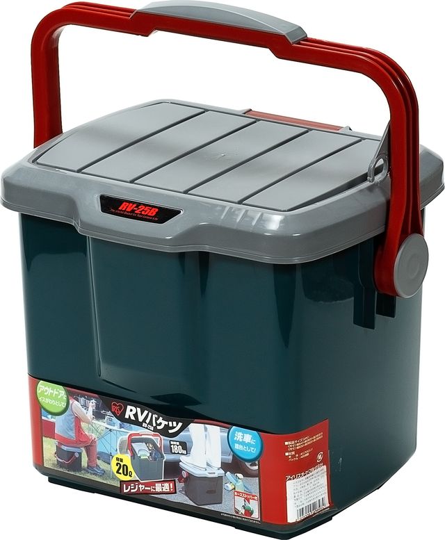 Ящик экспедиционный Iris Ohyama RV BOX Bucket (полипропилен) 25B, 20литров, 41x31x32,5 см. Артикул Bucket 25B