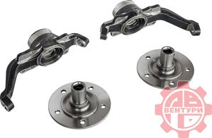 Ступица Niva-Parts усиленная нерегулируемая с двухрядным подшипником 24 шлица для Chevrolet Niva 2004-2025. Артикул NP-00202