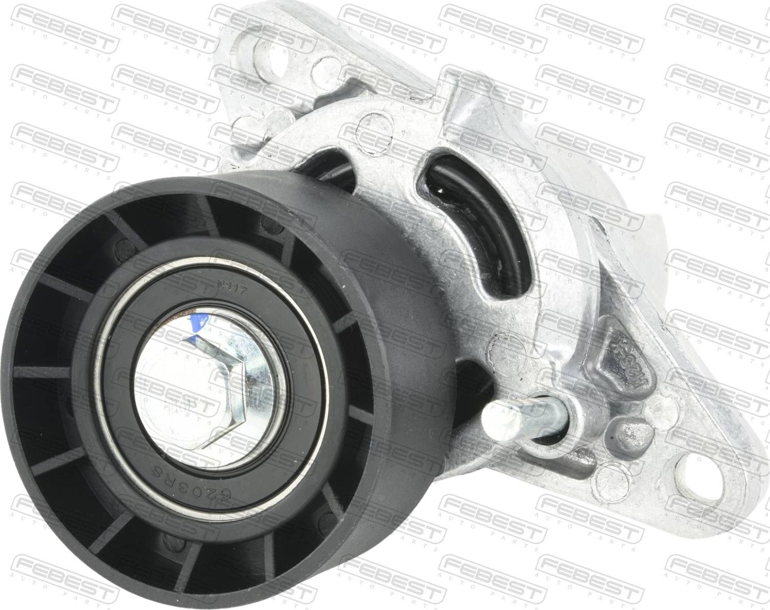 Натяжной ролик (натяжитель) приводного клинового зубчатого ремня Febest. Артикул 2490-K7J