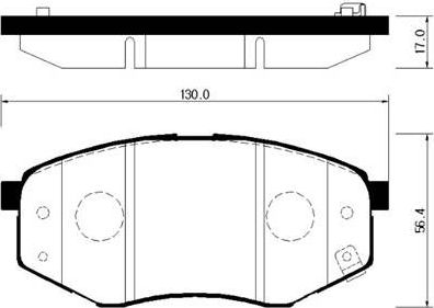 Тормозные колодки HSB. Артикул HP0041