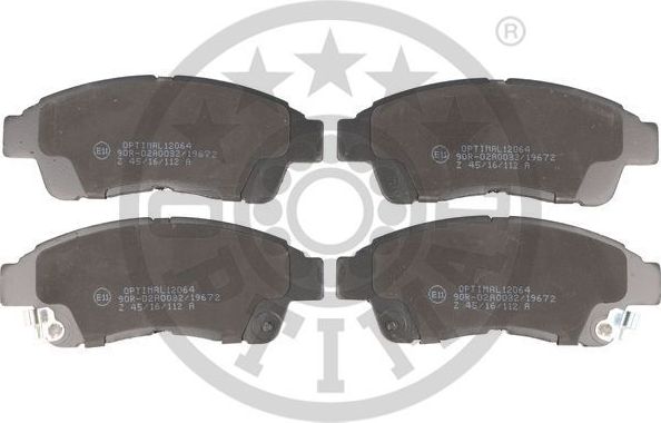 Тормозные колодки Optimal. Артикул BP-12064