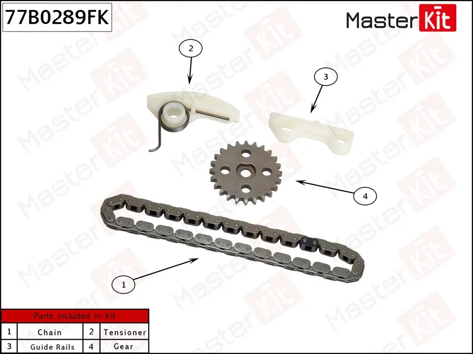77B0289FK Комплект привода масляного насоса MAZDA 6 (GG) 1.8 L813 (Master KIT). Артикул 77B0289FK