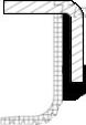 Сальник коленвала Corteco (PTFE (Polytetrafluorethylen)). Артикул 19037225B