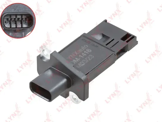 Датчик массового расхода воздуха CITROEN Jumper 2.2d 06>  FIAT Ducato 2.2d 06>  FORD Galaxy II 1.8d- (Lynxauto). Артикул dm-1416