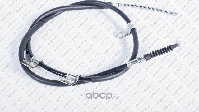 Трос стояночного тормоза левый (Ukorauto). Артикул U0107006L