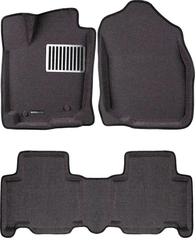 Коврики текстильные Euromat 3D Lux для салона Toyota RAV4 IV 2013-2026 Темно-серые. Артикул EM3D-005125G