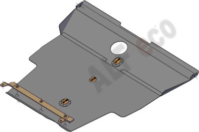 Защита алюминиевая Alfeco для картера и КПП Nissan Presage U30, U31 1998-2009. Артикул ALF.15.77al