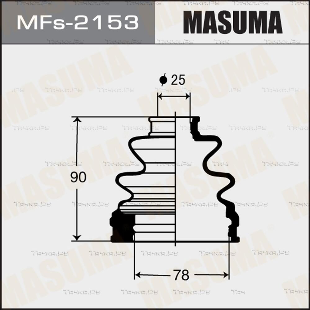 Пыльник ШРУСа внутренний Masuma передний/задний для Suzuki Grand Vitara III 2005-2015. Артикул MFs-2153