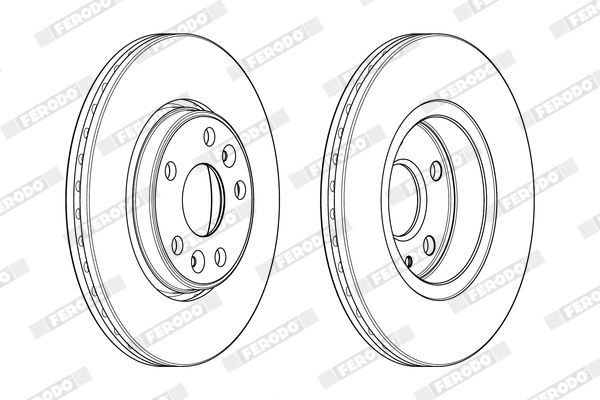 Тормозной диск Ferodo Premier. Артикул DDF1978C