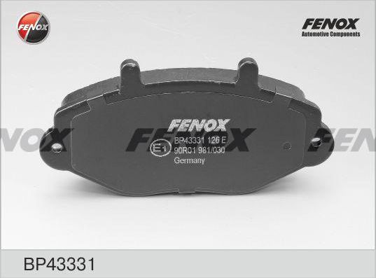 Тормозные колодки Fenox. Артикул BP43331