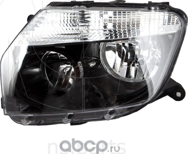 Фара левая RENAULT Duster (10-15) (черная) NSP07260609877R. Артикул NSP07260609877R
