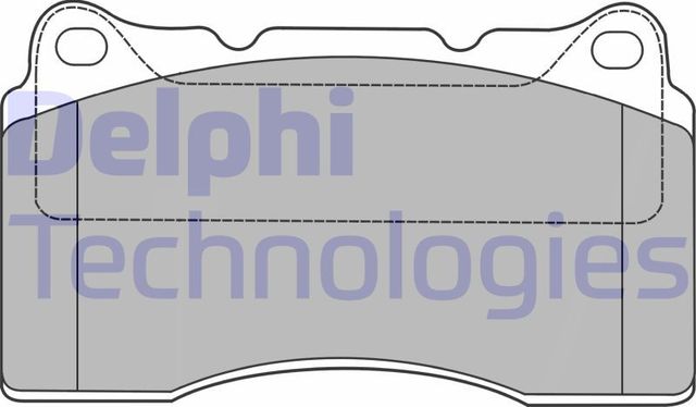 Тормозные колодки Delphi (органический) передние для Alfa Romeo 166 I 1998-2007. Артикул LP1422