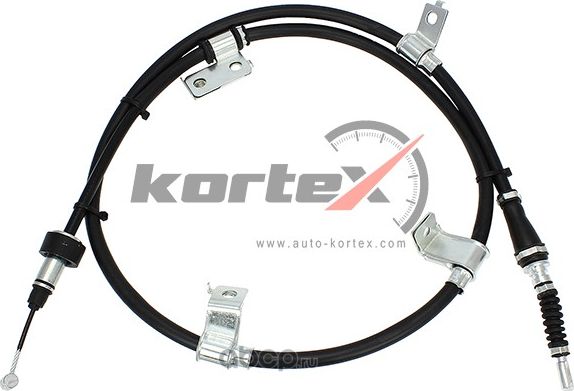 Трос ручного тормоза L (Kortex). Артикул KBC086