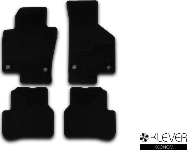 Коврики Klever Econom для салона Volkswagen Passat B7 седан 2010-2014. Артикул KLEVER01513401200k