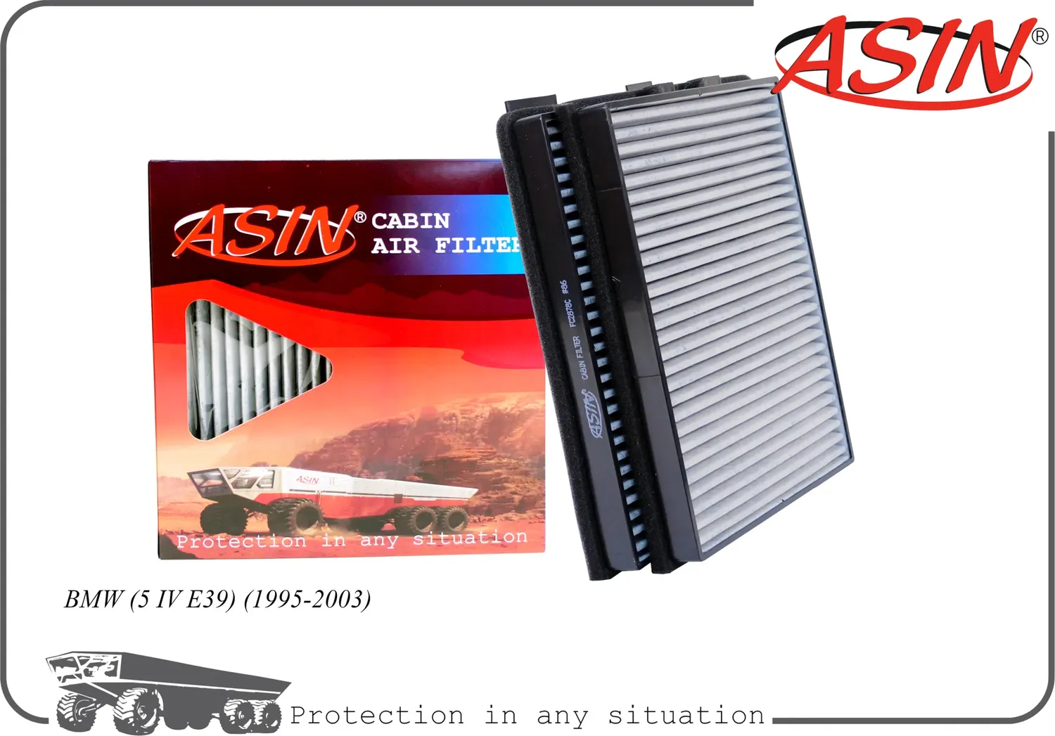 Фильтр салонный (угольный) (2шт) (Asin). Артикул ASINFC2878C