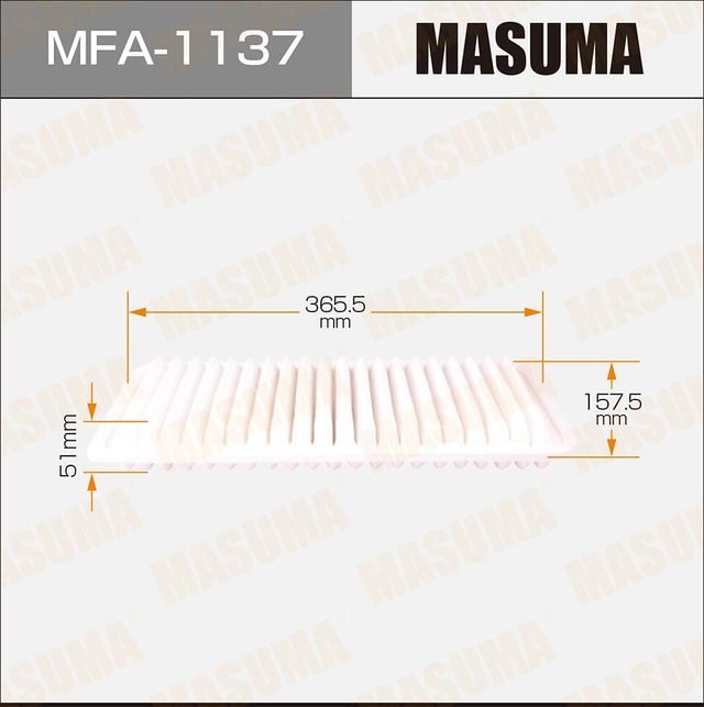 Воздушный фильтр Masuma. Артикул MFA-1137