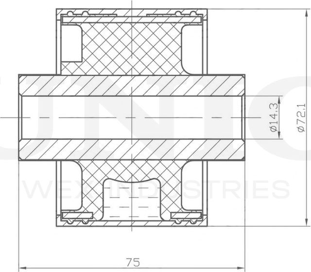 Сайлентблок рычага подвески (Unio). Артикул RMP-20591