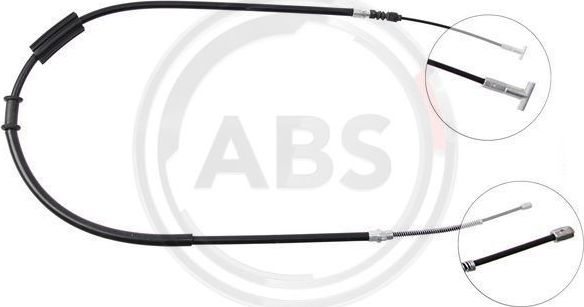 Трос ручника (тросик ручного тормоза) ABS. Артикул K13608
