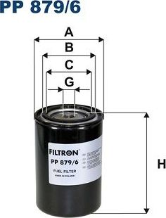 Топливный фильтр Filtron. Артикул PP 879/6