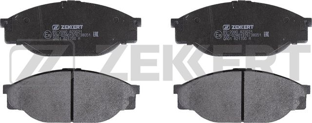 Тормозные колодки Zekkert передние для Toyota HiAce H50 H60 H70 1987-1989. Артикул BS-2090