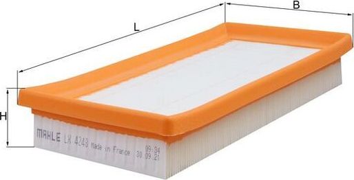 Воздушный фильтр Mahle. Артикул LX 4248