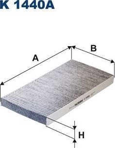 Салонный фильтр Filtron для Volkswagen ID.3 I 2019-2026. Артикул K 1440A