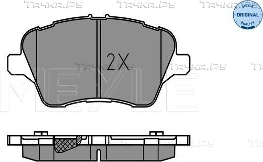 Тормозные колодки Meyle Original передние для Ford Fiesta VI 2009-2019. Артикул 025 251 3417